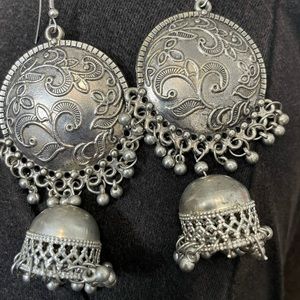 Boho oxidized metal earrings